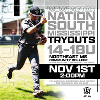 WF Nation South 14U-18U Summer Tryout- North Mississippi - Nov 1
