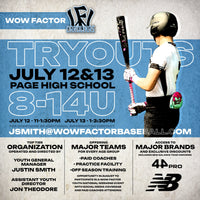 Wow Factor National Youth Tryout- North Carolina  July 13th